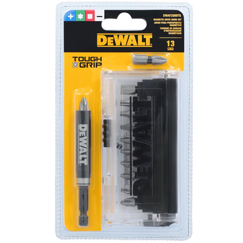 DeWalt ToughGrip Assorted Drive Guide Set Steel 13 pc