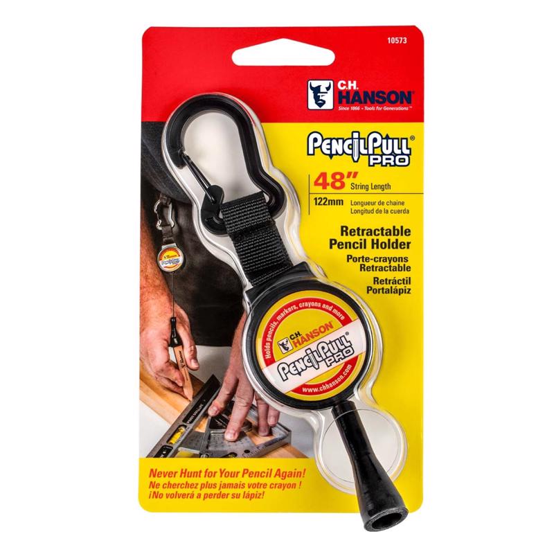 C.H. Hanson 48 in. L Retractable Pencil Pull Black 1 pc