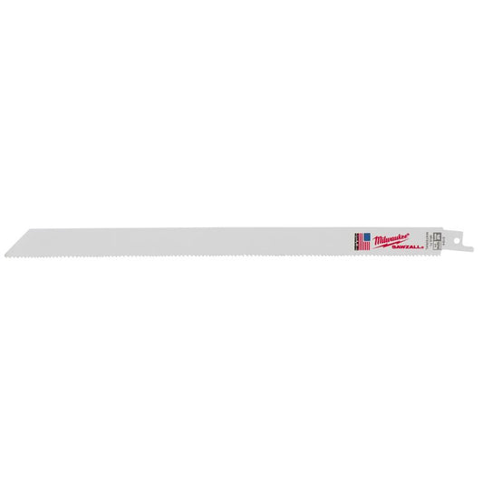 Milwaukee Sawzall 12 in. Bi-Metal Thin Kerf Reciprocating Saw Blade 10/14 TPI 5 pk