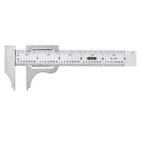 General 4 in. L X 2-3/4 in. W Slide Caliper 1 pc