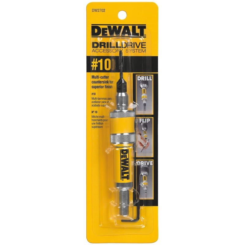 DEWALT #10 X 6 in. L Steel Drill/Drive Countersink Set 1 pc