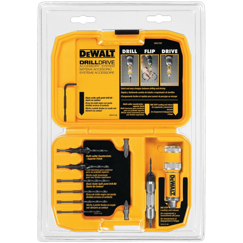 DEWALT 6 in. L Steel Drill Drive Set 12 pc