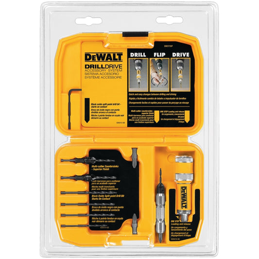 DEWALT 6 in. L Steel Drill Drive Set 12 pc