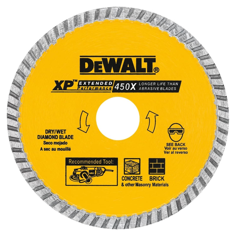 DEWALT 7 in. D X 5/8 in. XP Extended Performance Diamond Masonry Blade 1 pk