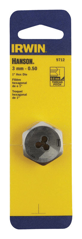 Irwin Hanson Metric 3 - 0.50 mm Hexagon Die
