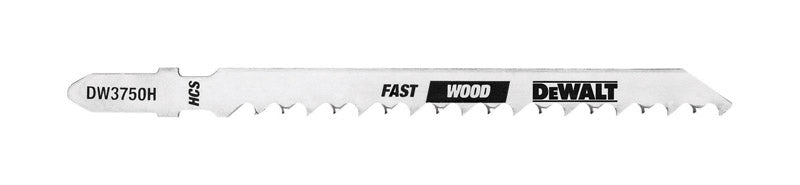 DEWALT 4 in. High Carbon Steel T-Shank Jig Saw Blade 6 TPI 5 pk