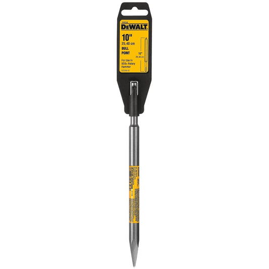 DeWalt 1/2 in. X 10 in. L Steel Bull Point Chisel Bit SDS-Plus Shank 1 pc