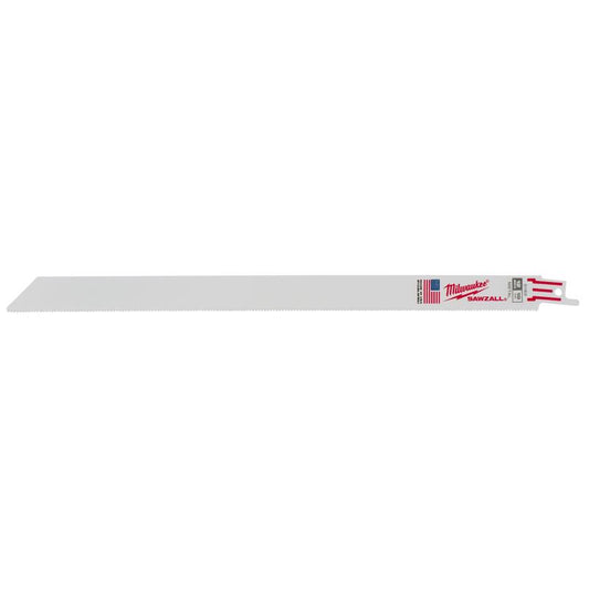 Milwaukee Sawzall 12 in. Bi-Metal Double Duty Upgrade Reciprocating Saw Blade 18 TPI 5 pk