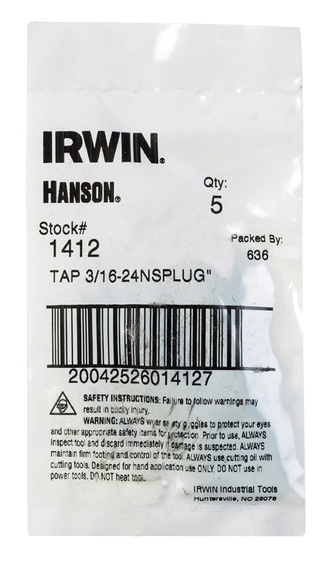 Irwin Hanson SAE 3/16 in. Fraction Tap