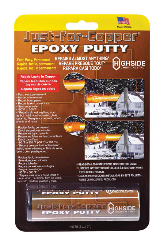 Highside Chemicals Just for Copper High Strength Amber Epoxy 2 oz