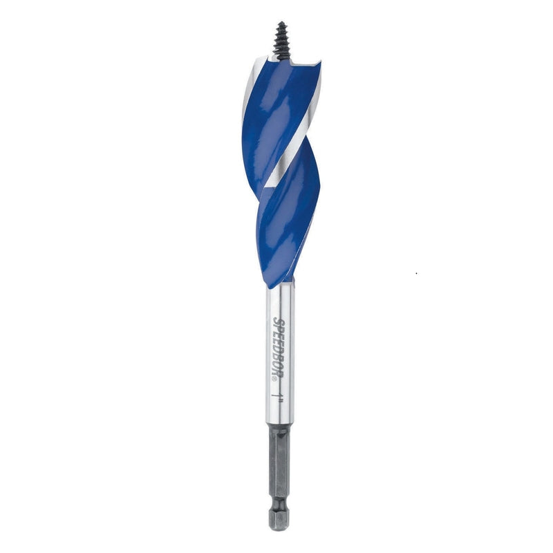 IRWIN Speedbor 1 in. X 6 in. L Carbon Steel Wood Boring Bit Quick-Change Hex Shank 1 pc