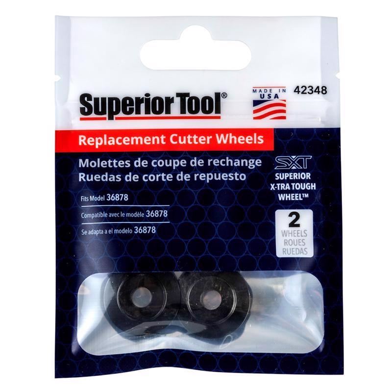 Superior Tool Fits Model 36878 Replacement Cutter Wheel Black 2 pc