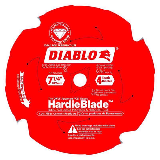 Diablo HardieBlade 7-1/4 in. D TiCo Hi-Density Carbide Fiber Cement Blade 1 pk