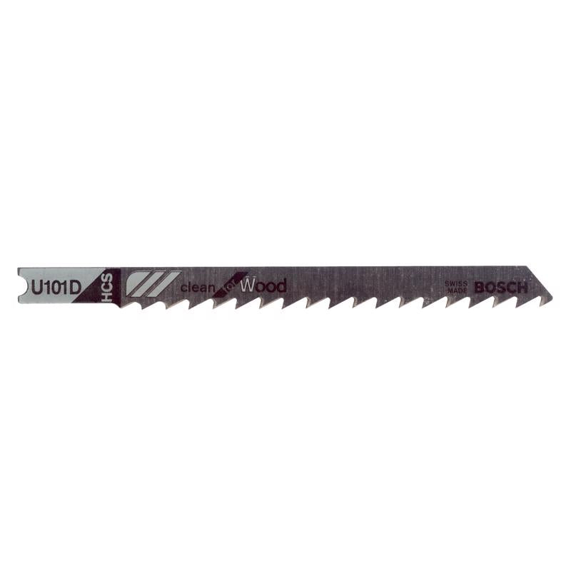 Bosch 3-5/8 in. High Carbon Steel U-Shank Jig Saw Blade 6 TPI 3 pk