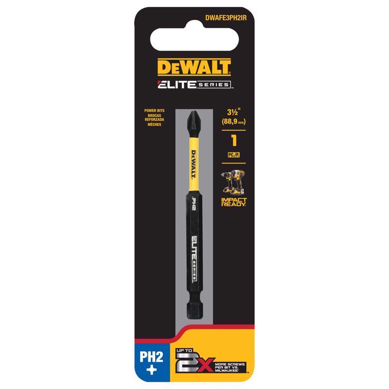 DeWalt ELITE SERIES Phillips #2 X 3-1/2 in. L Power Bit Steel 1 pc