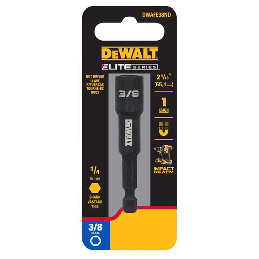 DEWALT ELITE SERIES 3/8 in. X 2-9/16 in. L Steel Nut Driver 1 pc