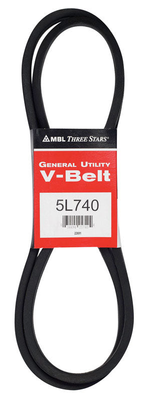 Mitsuboshi FHP General Utility V-Belt 0.63 in. W X 74 in. L For Fractional Horsepower Motors