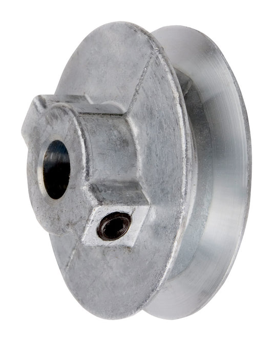 Chicago Die Cast 2 in. D X 1/2 in. D Zinc Single V-Grooved Pulley