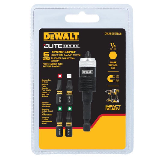 DeWalt ELITE SERIES Assorted in. X 2 in. L Screwdriving Set Heat-Treated Steel 6 pc