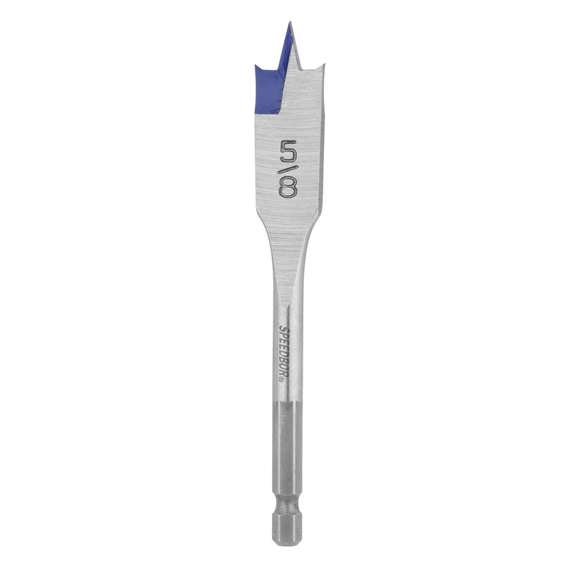 IRWIN Speedbor 5/8 in. X 4 in. L Carbon Steel Wood Boring Bit Quick-Change Hex Shank 1 pc