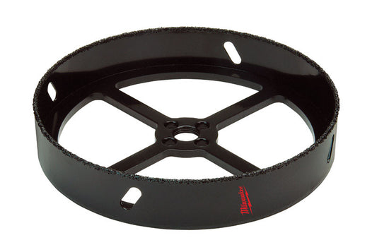 Milwaukee Hole Dozer 3-1/8 in. Carbide Grit 1 in. L X 1/4 in. D Recessed Light Hole Saw