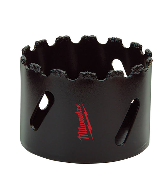 Milwaukee 2 in. Tungsten Carbide Grit 1.8 in. L X 1/4 in. D Hole Saw