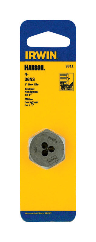 Irwin Hanson SAE 4-36NS Hexagon Die