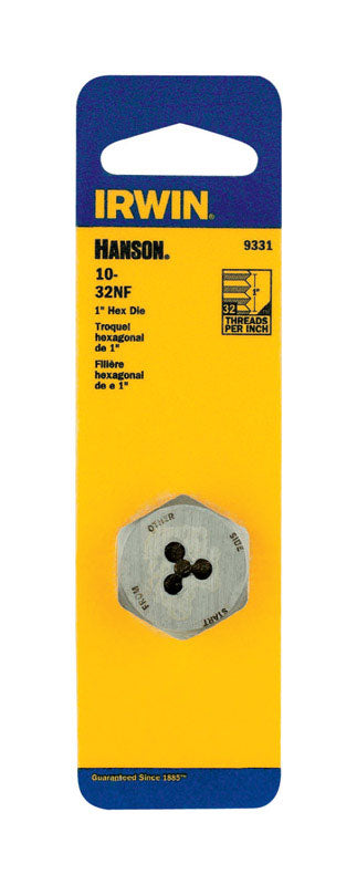 Irwin Hanson SAE 10-32 Hexagon Die