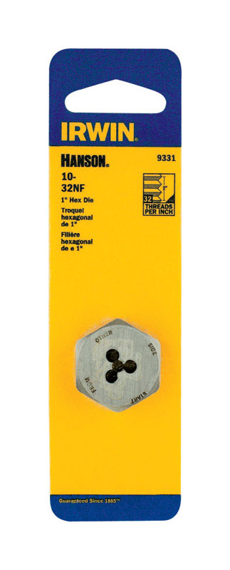 Irwin Hanson SAE 10-32 Hexagon Die