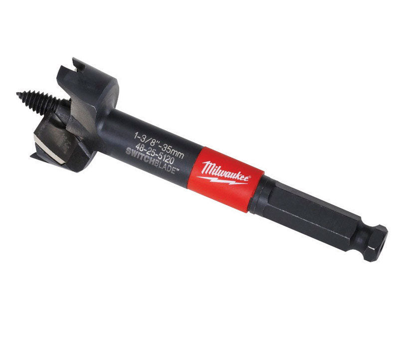Milwaukee Switchblade 1-3/8 in. X 5 in. L Steel Self-Feed Drill Bit Hex Shank 1 pc