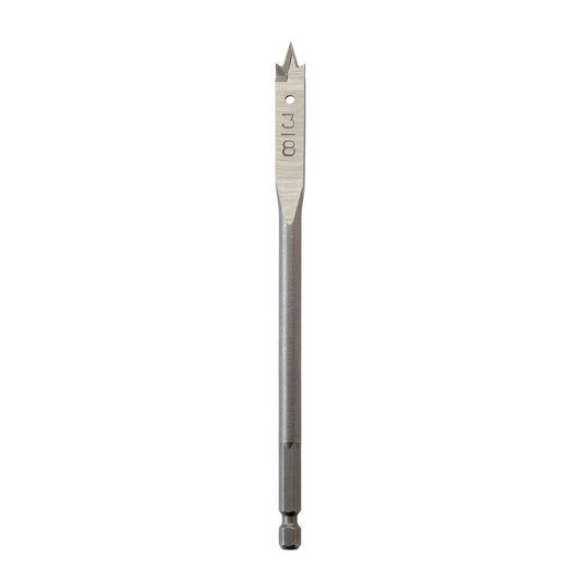 Milwaukee 3/8 in. X 6 in. L Heat-Treated Steel Flat Boring Bit Quick-Change Hex Shank 1 pc