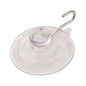 HILLMAN Medium Nickel Plated Clear Metal/Plastic 2 in. L Cup Hook 3 lb 1 pk