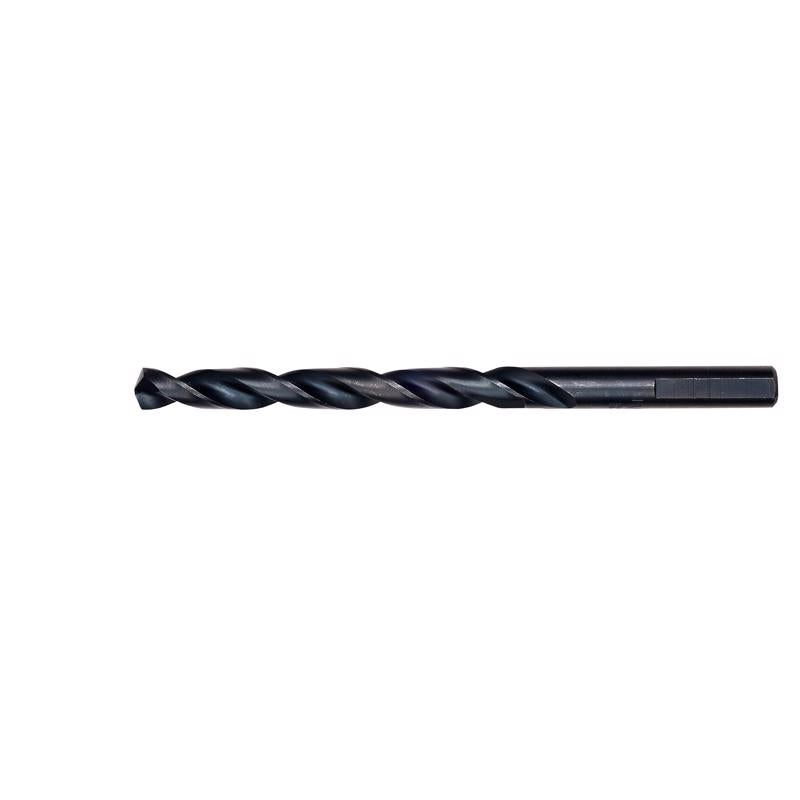 Milwaukee Thunderbolt 19/64 in. X 4-3/8 in. L Black Oxide Drill Bit 3-Flat Shank 1 pc