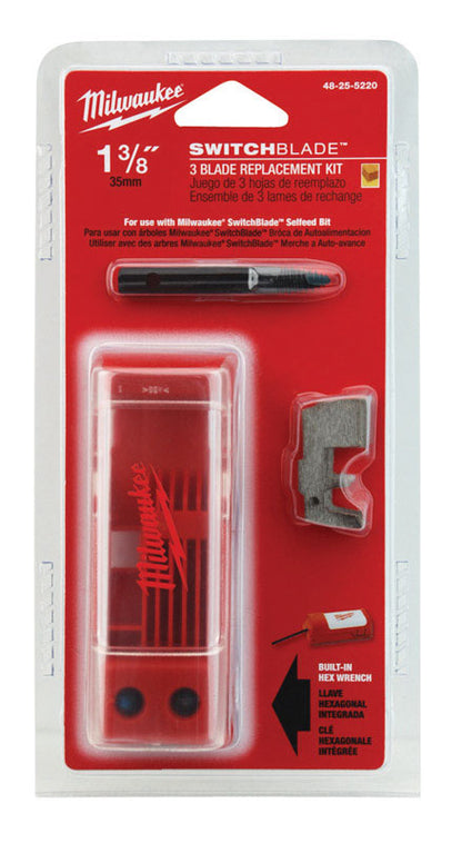 Milwaukee Switchblade Hardened Steel Wood Chiseling Replacement Switchblade 1-3/8 in. L 5 pc
