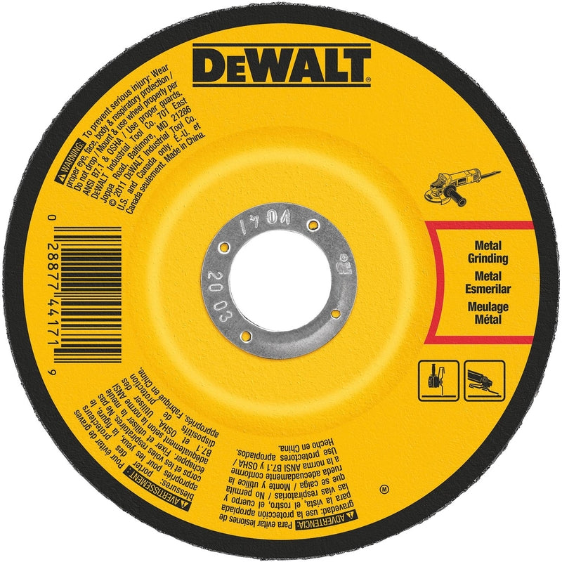 DeWalt 5 in. D X 7/8 in. X 1/4 in. thick Metal Grinding Wheel 1 pc