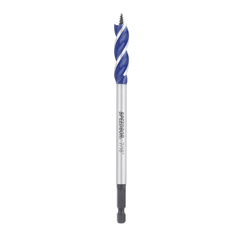 IRWIN Speedbor 7/16 in. X 6 in. L Carbon Steel Wood Boring Bit Quick-Change Hex Shank 1 pc