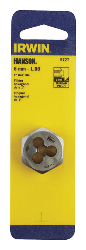 Irwin Hanson Metric 6 - 1.00 mm Hexagon Die