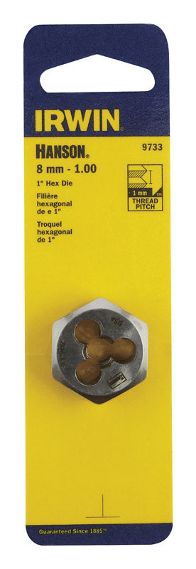 Irwin Hanson Metric 8 - 1.00 mm Hexagon Die