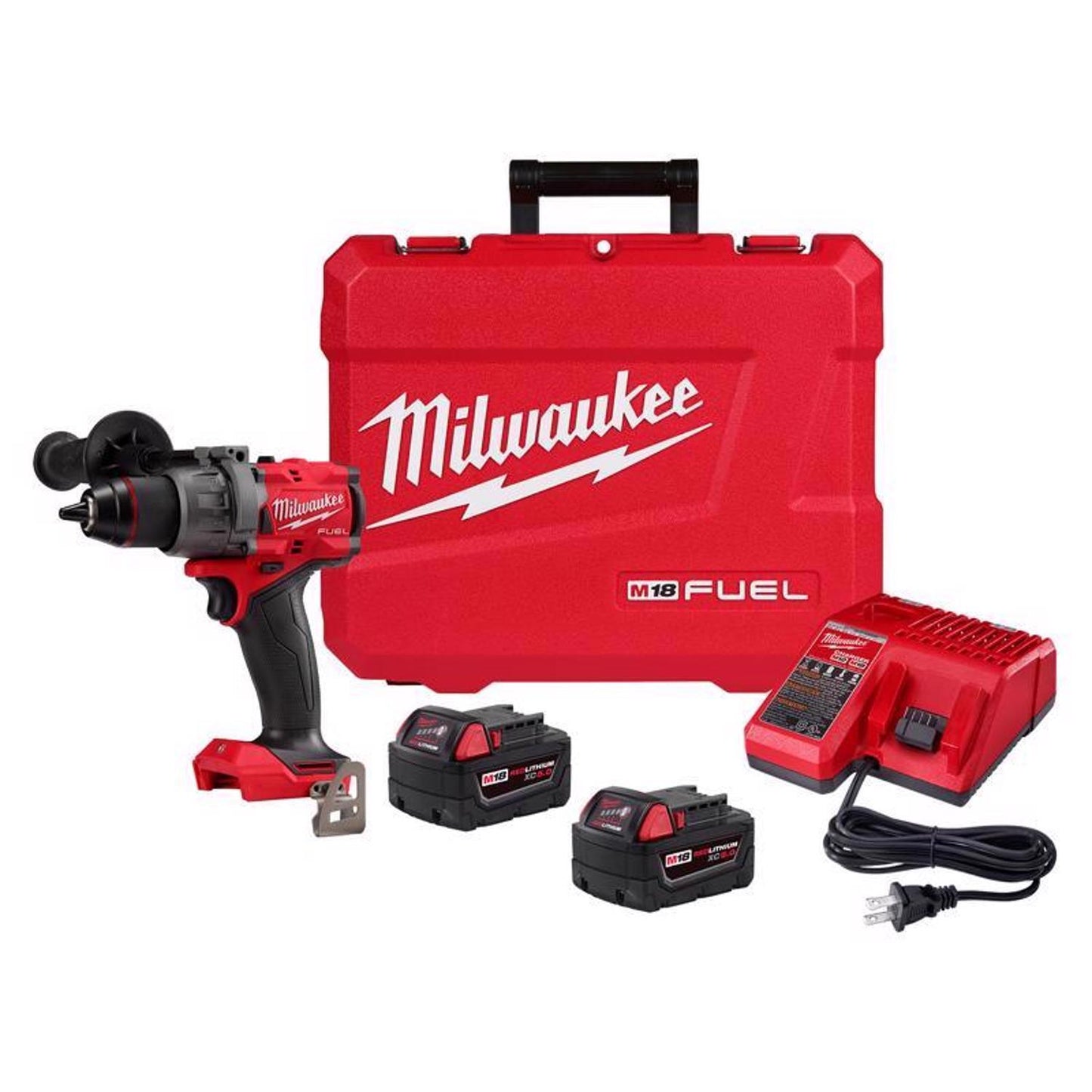 Milwaukee M18 FUEL 1/2 in. Brushless Cordless Hammer Drill/Driver Kit (Battery & Charger)