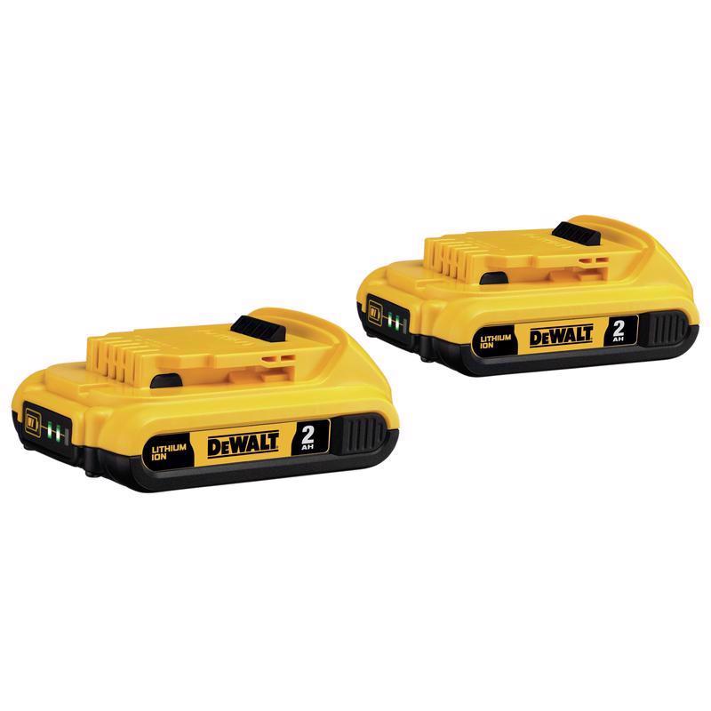 DeWalt 20V MAX DCB203-2 2 Ah Lithium-Ion Compact Battery 2 pc