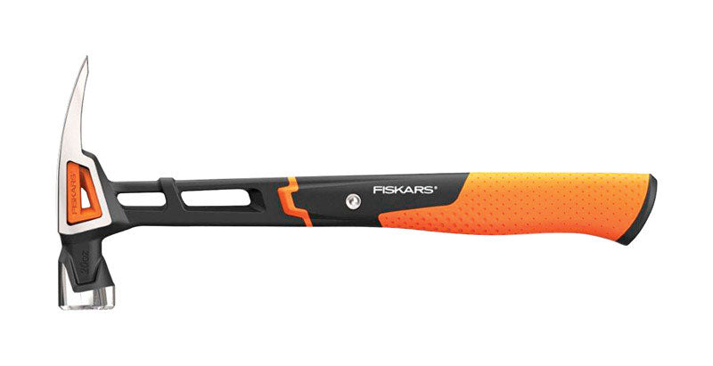 Fiskars IsoCore 20 oz Smooth Face Claw Hammer Steel Handle