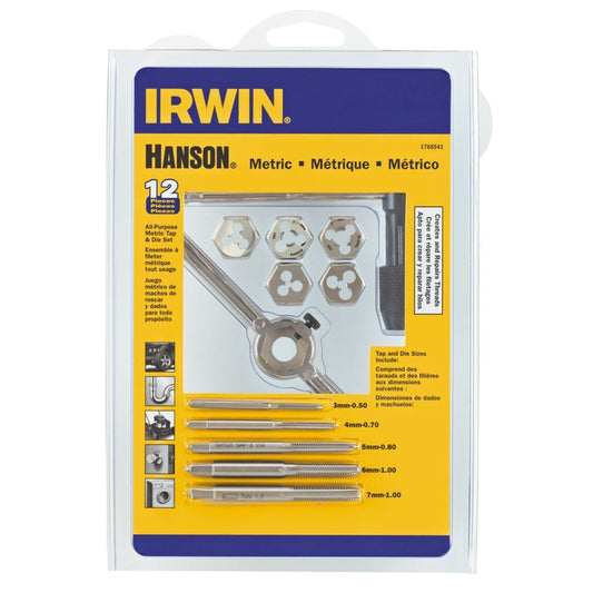 Irwin Hanson Metric 3 - 7 mm Tap and Die Set