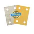 SurfPrep Yellow Sandstorm 3" x 4" Paper Abrasive Pads w/ Holes (120 Grit)