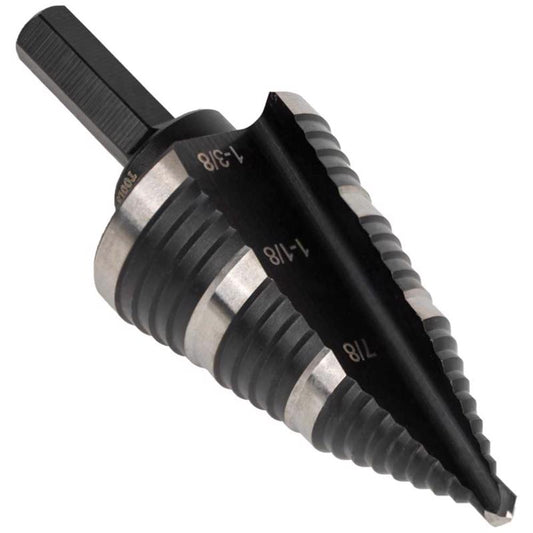 Klein Tools M2 Steel Step Drill Bit Hex Shank 1 pc