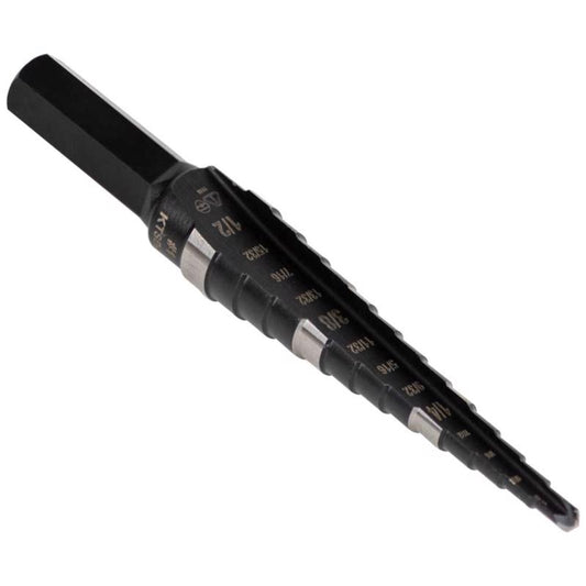Klein Tools 4.77 in. L High Speed Steel Step Drill Bit Hex Shank 1 pc