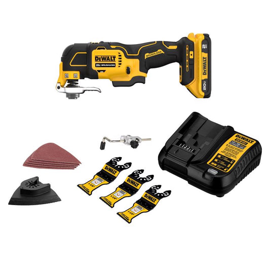 DEWALT 20V MAX XR 2 amps Cordless Oscillating Multi-Tool Kit (Battery & Charger)