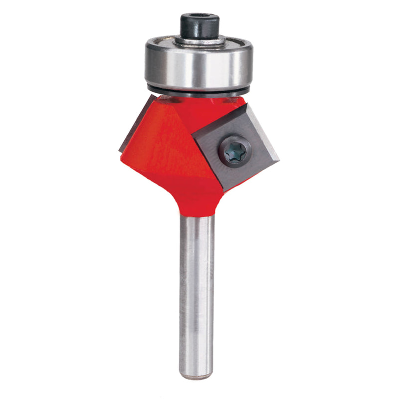 Freud 1-11/64 in. D Carbide Tipped Insert Bevel Trim Router Bit