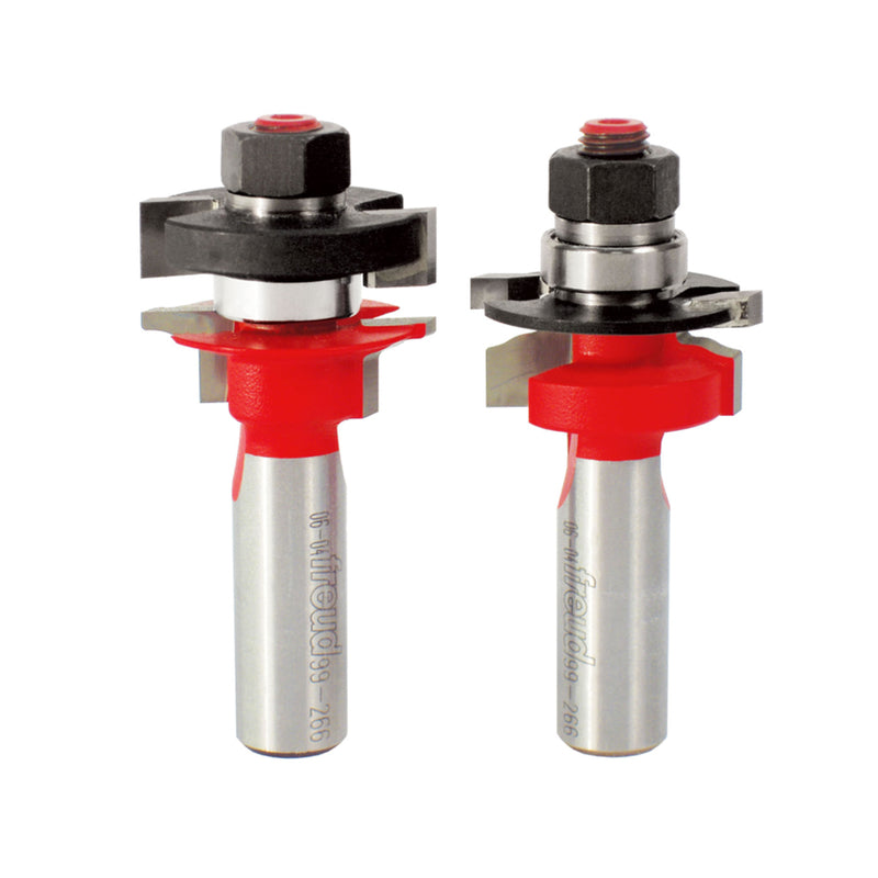 Freud 1-1/4 in. D Ogee Profile Mini Rail and Stile Router Bit Set 2 pc