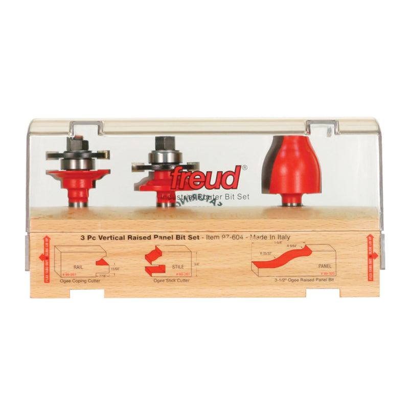 Freud Router Bit Set 3 pc