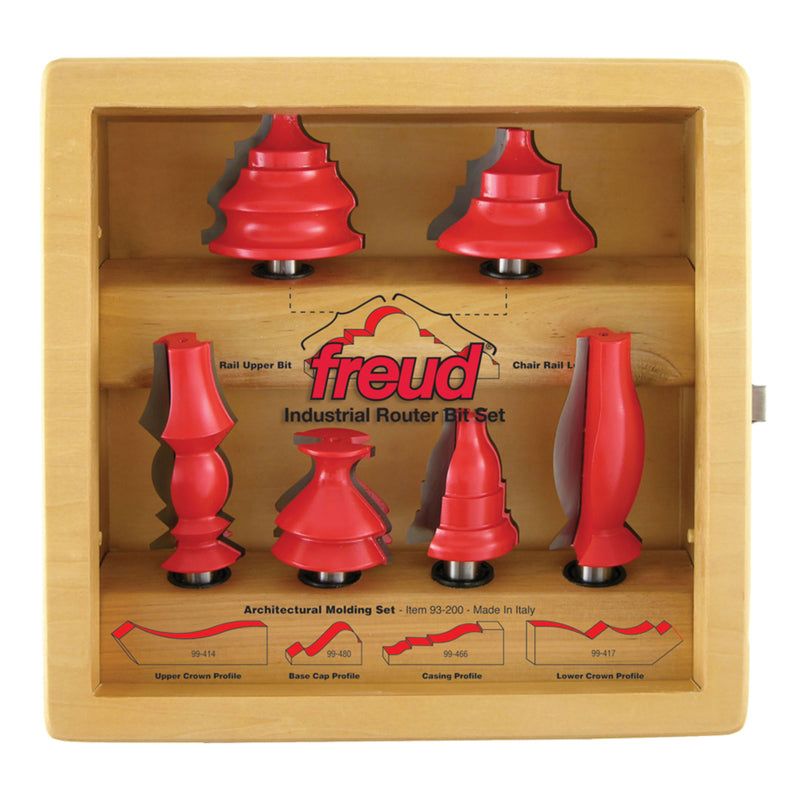 Freud Architectural Molding Router Bit Set 6 pc